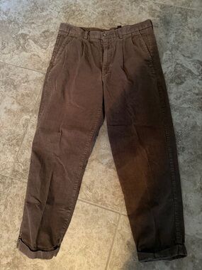 Club Room Men's Dark Brown Corduroy Trousers